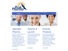 Tablet Screenshot of peakpharmapartners.com